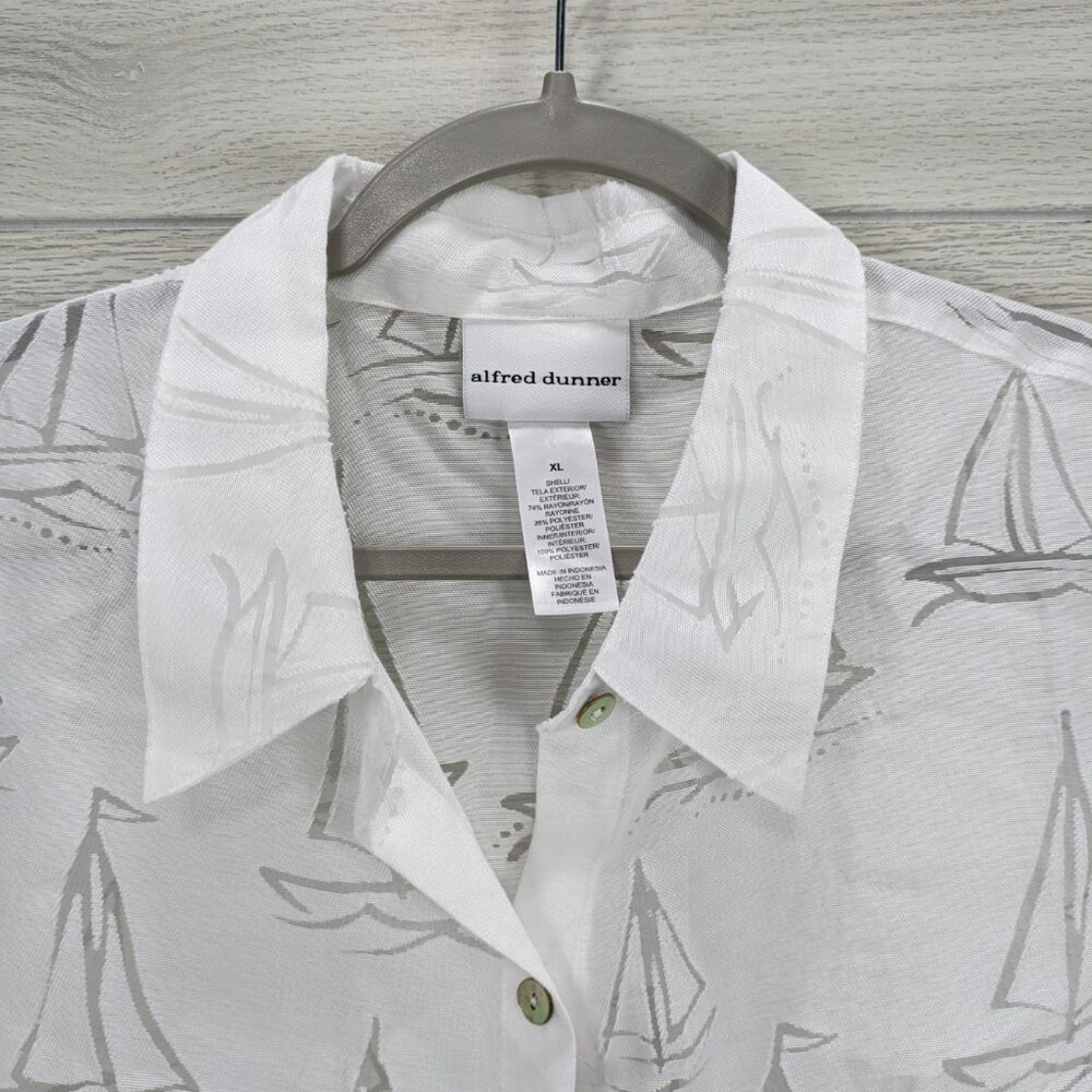 Sailboats Button-Front Shirt - Picture 2 of 7
